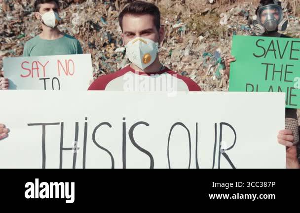Activists rally against plastic pollution, advocating for environmental ...
