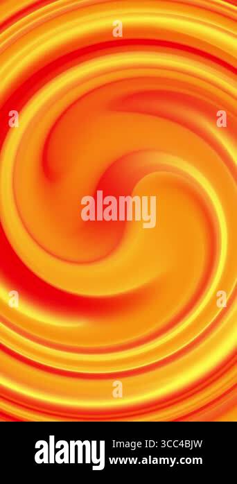 yellow orange swirl background with vertical motion flow, seamless 4K ...