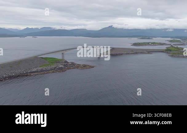 Vevang Atlantic Ocean Road (Atlanterhavsveien) near Vevang and Karvag in ...