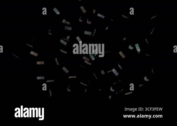 Colombian money bills pesos falling over Alpha Stock Video Footage - Alamy