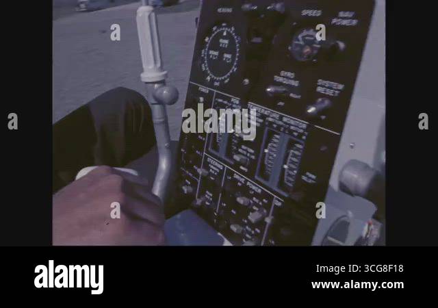 HOUSTON - 1971 - Close-up of the steering controls on a lunar rover ...