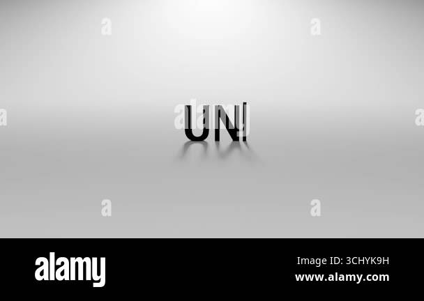 3D Rendered unlocked Text Animation with Typing Effect and Blinking ...