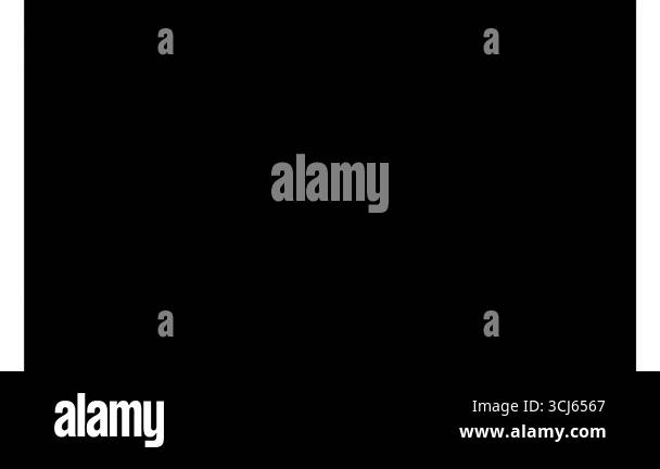 Simple Square Video transition and reverse playback Looped animation ...