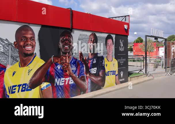 LONDON, UK - AUGUST 8, 2025 - Crystal Palace football club players ...