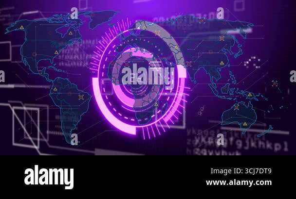 On activation HUD rings rotating and pulsing with numbers incrementing ...