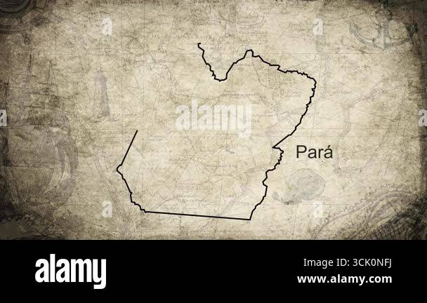 Para map drawn on a cartography background sheet of paper Stock Video ...