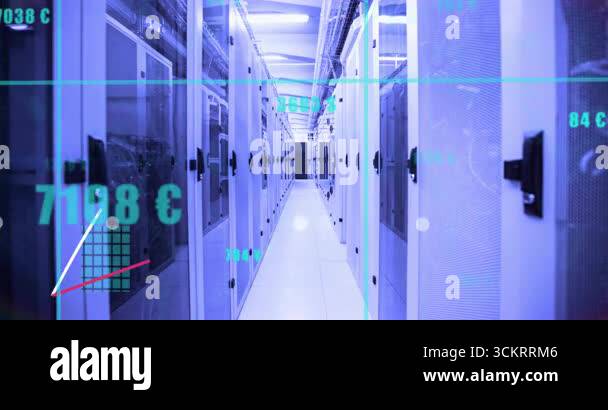 Showing server rack temperature readings appearing bars rising trend ...