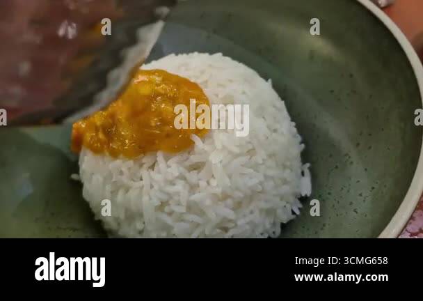 Crab Roe Rice Chinese Shianghai style crab egg roe rice poppular seafood dish of Chinese food ...