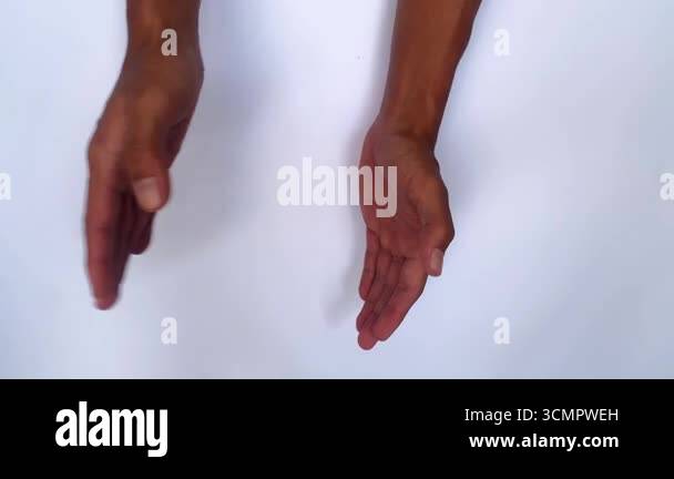 Two hands are shown in a clapping motion, expressing a feeling of joy ...