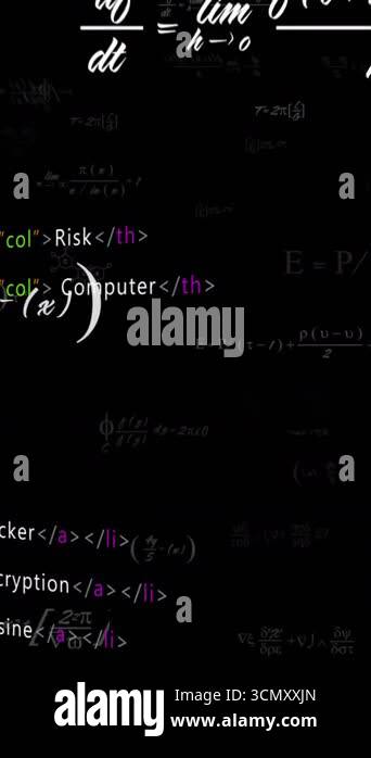 Animation computer code chemical formulas Stock Videos & Footage - HD ...