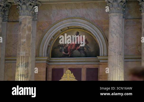 Rome, ITALY, JULY 30th, 2025 - Religious painting of God the Father ...