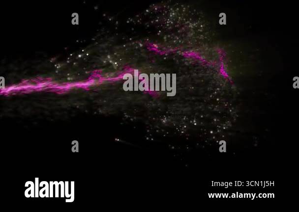 Abstract visualization of particles and energy in motion, showcasing ...