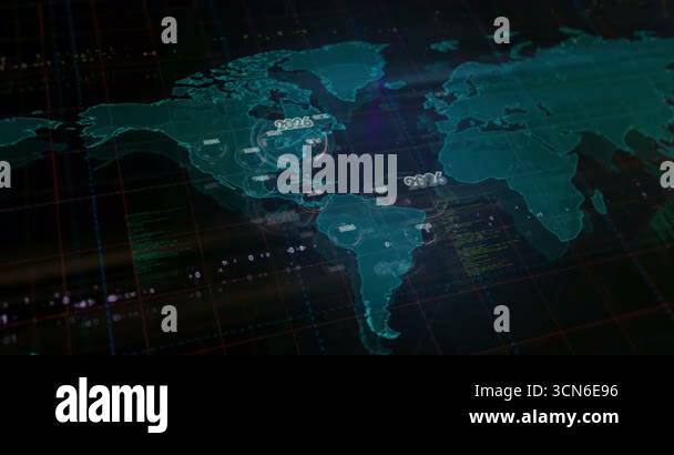 2026 Year Symbols Over World Map Seamless Looped Technology Concept 2026 Year Symbols Over World Map Seamless Looped Technology Concept 3cn6e96 