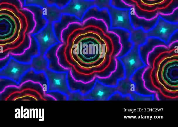 Seamless Animated VJ Pattern Background Stock Video Footage - Alamy