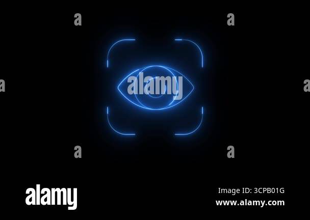 Led Eye Animation This is a set of abstract neon eye animations, each glowing in a ...