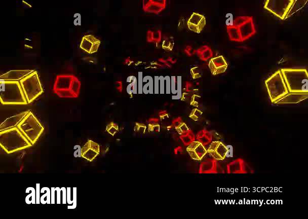 Exciting VJ loop on an abstract background with smooth flowing images ...