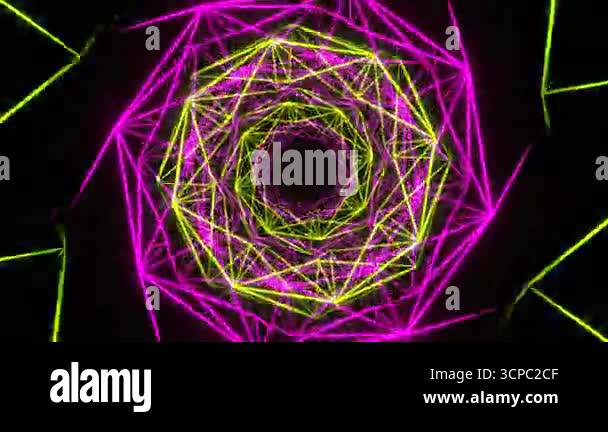 Exciting VJ loop on an abstract background with smooth flowing images ...