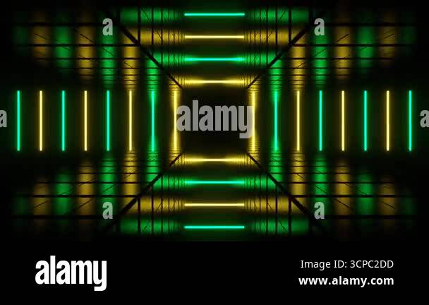 Exciting VJ loop on an abstract background with smooth flowing images ...
