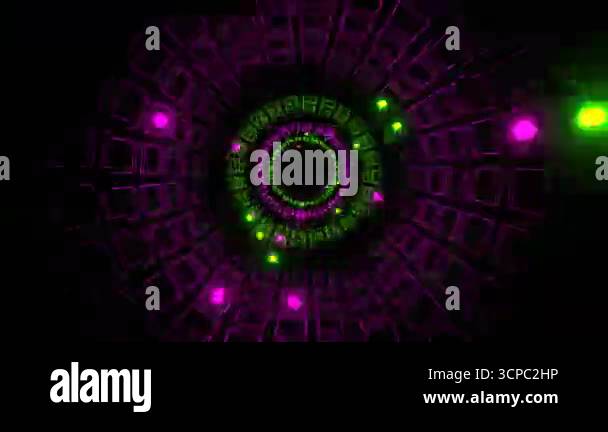 Exciting VJ loop on an abstract background with smooth flowing images ...