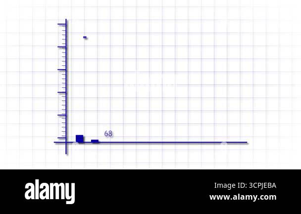 Animated financial growth chart bar graph. Dollars, coins, money ...