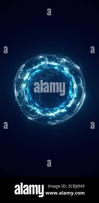 Abstract blue glowing sphere energy Stock Videos & Footage - HD and 4K ...