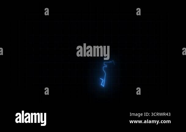 Colombia map animation, Glowing neon Colombia map animation background ...