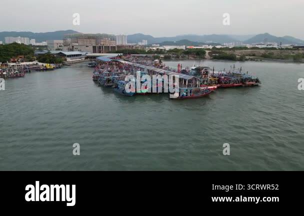 Batu Maung, Penang, Malaysia - Mar 20 2024: Aerial view of Batu Maung ...