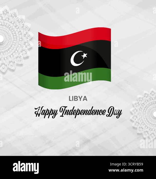 Libya national flag vector Stock Videos & Footage - HD and 4K Video ...