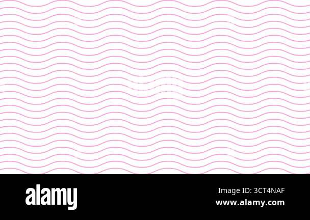 Animated pink wavy lines. Linear background. Decorative pattern. Looped ...