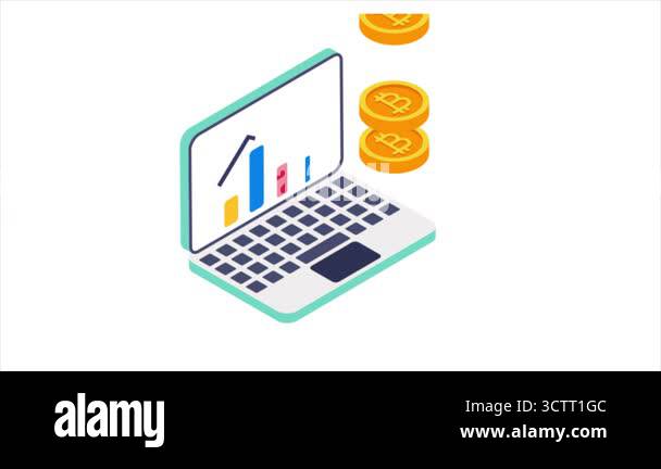 Bitcoin Growth Animation MP4 file Stock Video Footage - Alamy