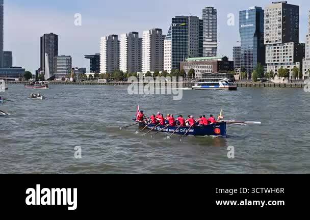 Rotterdam Netherlands. September 6 2025. Traditional Rowing Competition ...