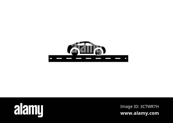 Seamless silhouette car animation loop Stock Videos & Footage - HD and ...