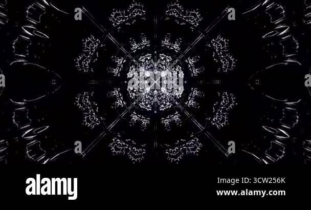 This seamless looping video features intricate tunnel patterns that ...
