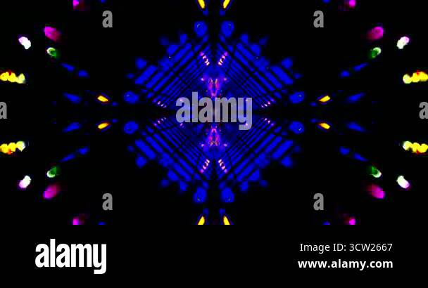 Vibrant colors and patterns create a dynamic tunnel effect in this ...