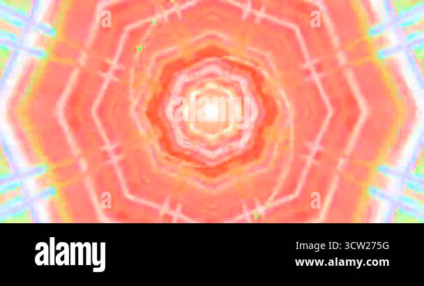 Experience a seamless looping tunnel of bright colors and geometric ...