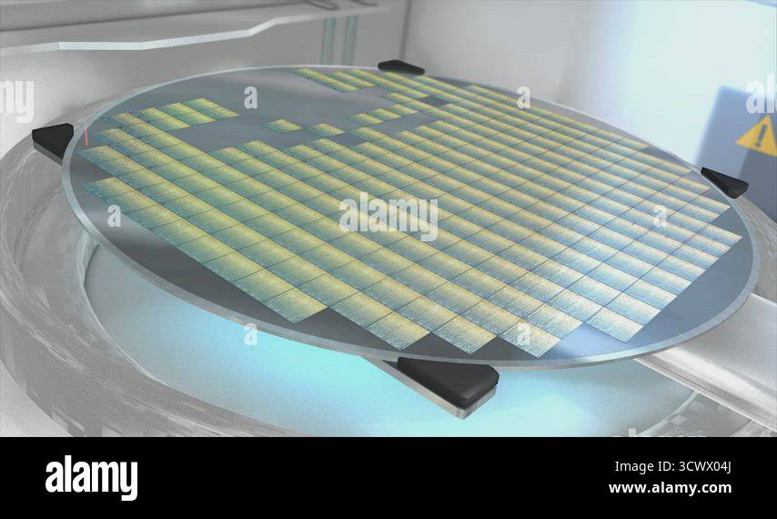 Separating a silicon wafer into individual die Stock Video Footage - Alamy