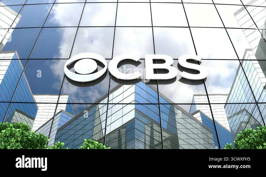 April 2019, Editorial CBS logo on glass building Stock Video Footage ...