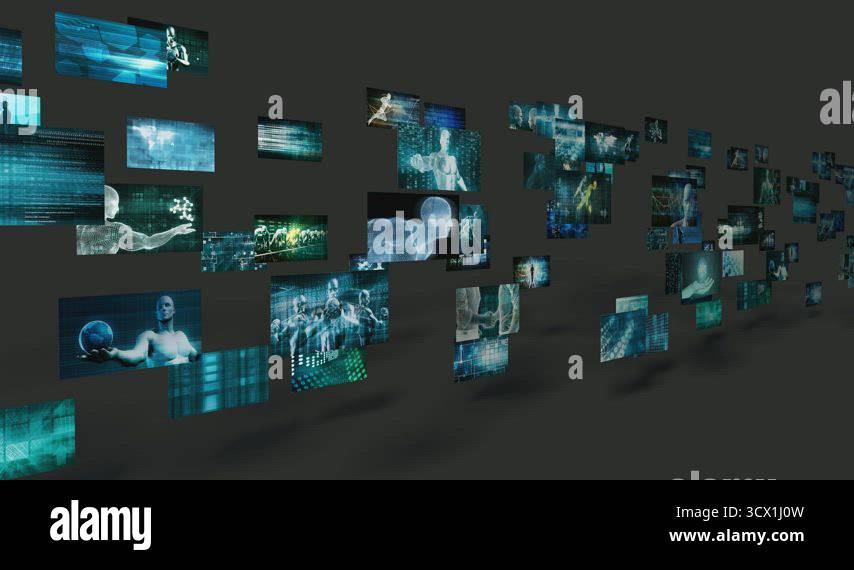 Multimedia technology background art Stock Videos & Footage - HD and 4K ...