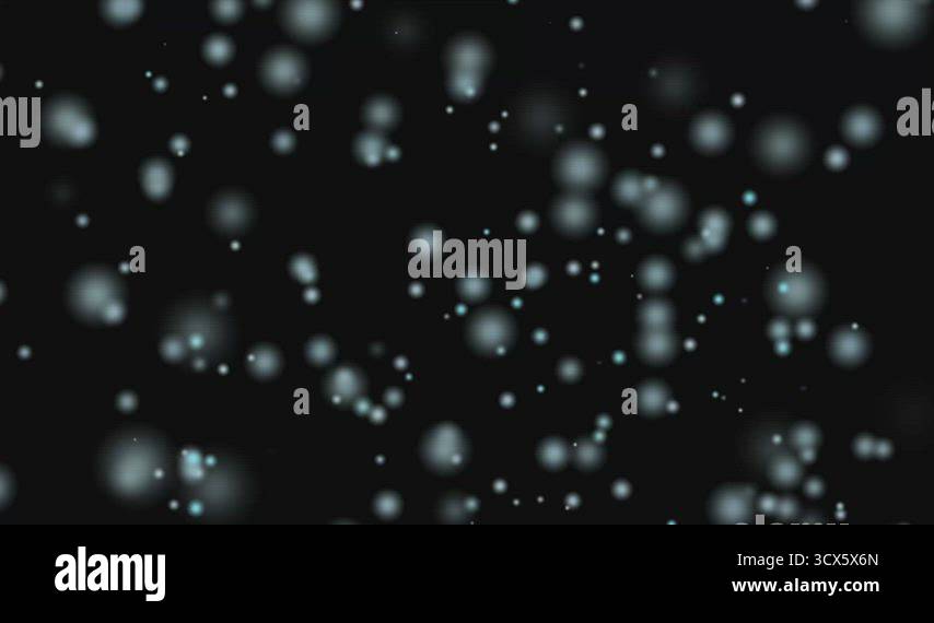 ice dust flying abstract particle background with bokeh for banner and ...