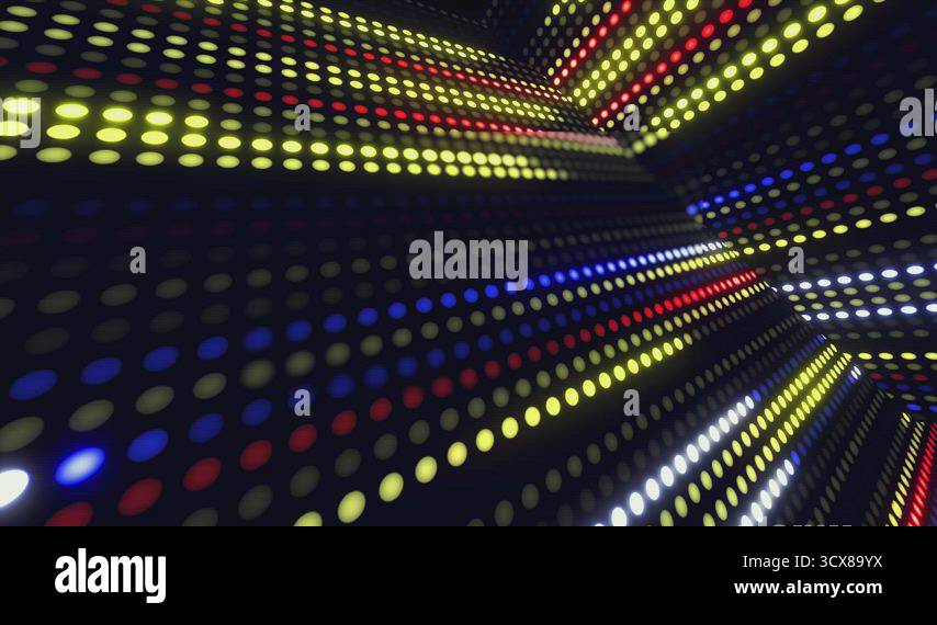 Colorful random moving lights background Stock Video Footage - Alamy