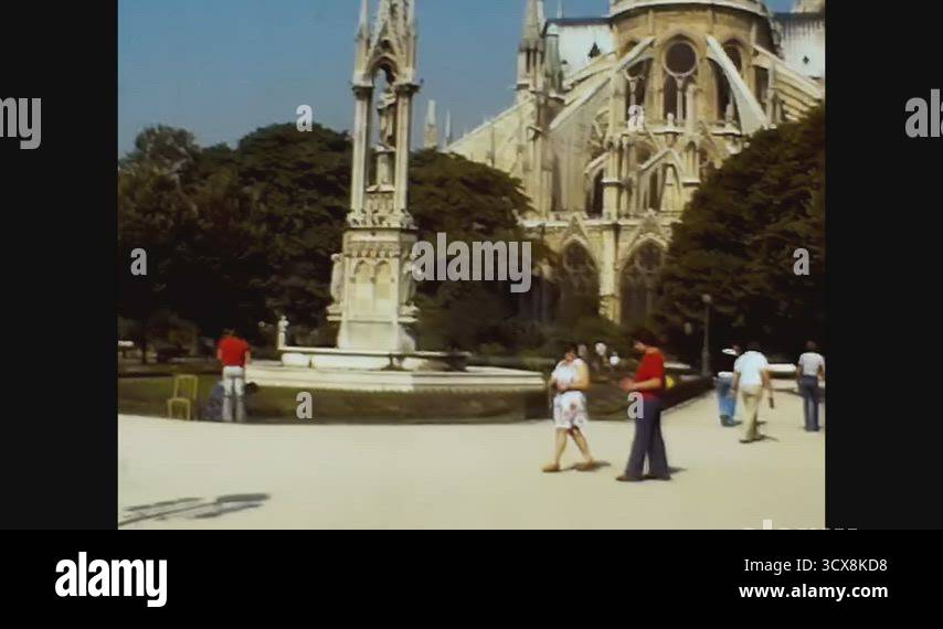 France 1976, Notre Dame Cathedral 5 Stock Video Footage Alamy