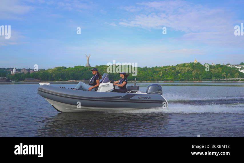 Two boats riding next to each other Stock Video Footage - Alamy