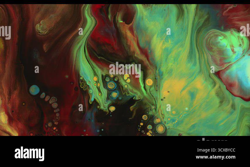 Abstract Bubbles Exploding In Colors Stock Video Footage Alamy