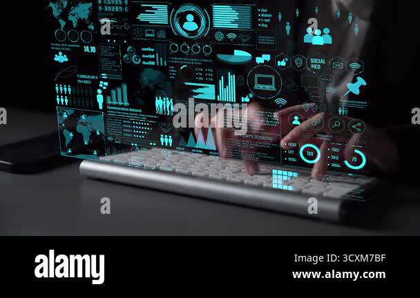 Connection network visualization showing global connection, network ...