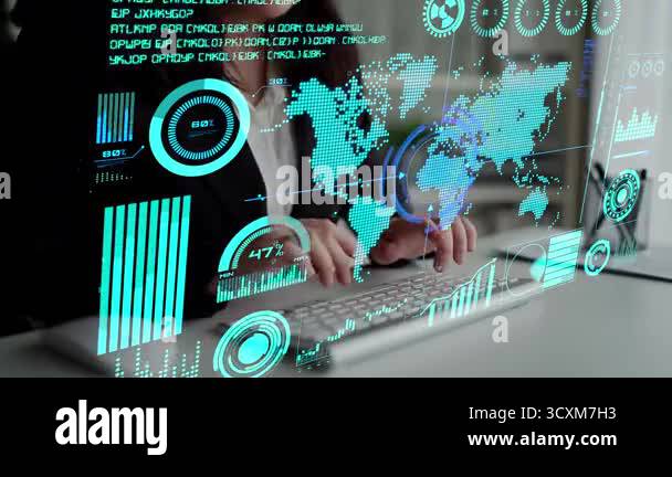 Connection network visualization showing global connection, network ...