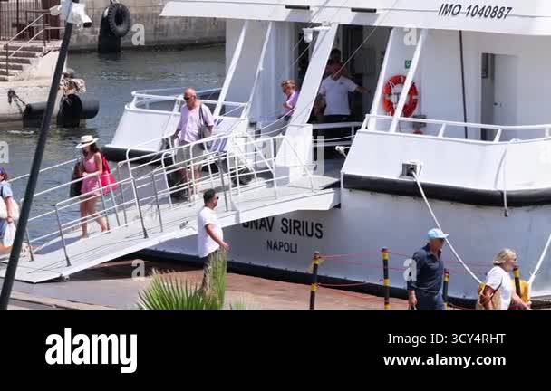 People boarding ferry in sorrento Stock Videos & Footage - HD and 4K ...