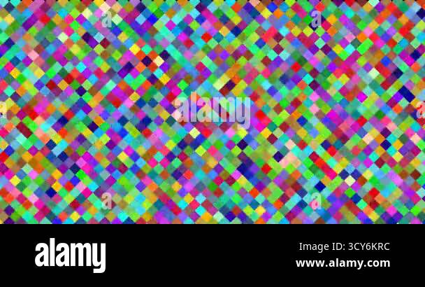 Algorithmic Color Rhombus Tessellations Stock Video Footage - Alamy