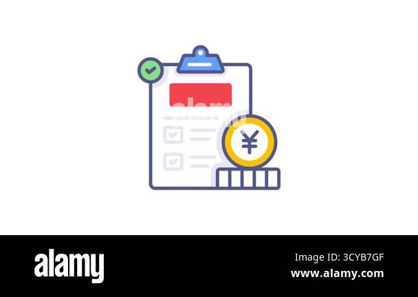 Tax return form icon Stock Videos & Footage - HD and 4K Video Clips - Alamy