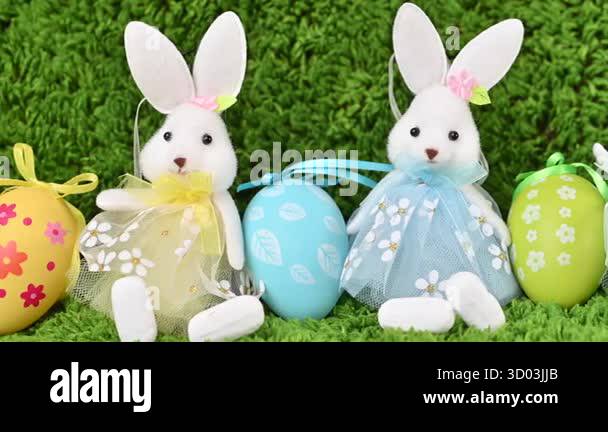 Close up video of Easter eggs with a bunny Stock Video Footage Alamy Close up video of Easter eggs with a bunny Stock Video Footage Alamy