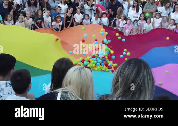 Timisoara, Romania, September 20, 2025, Families enjoy lively play with ...